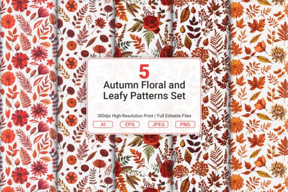 Autumn Floral and Leafy Patterns Set: A Practical Evaluation for Creative Professionals