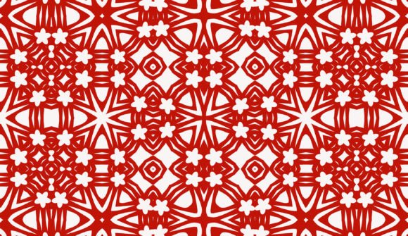 Crimson Symphony of Nature Patterns 10