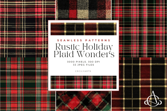 Rustic Holiday Plaid Wonders Patterns