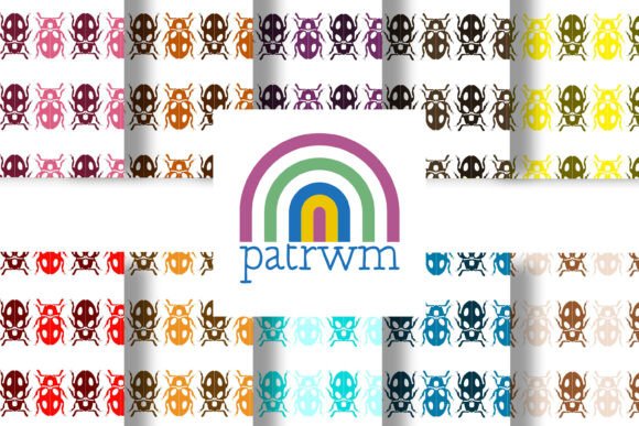 Seamless Bow Tie Beetle Patterns: A Versatile Design Resource for Creatives