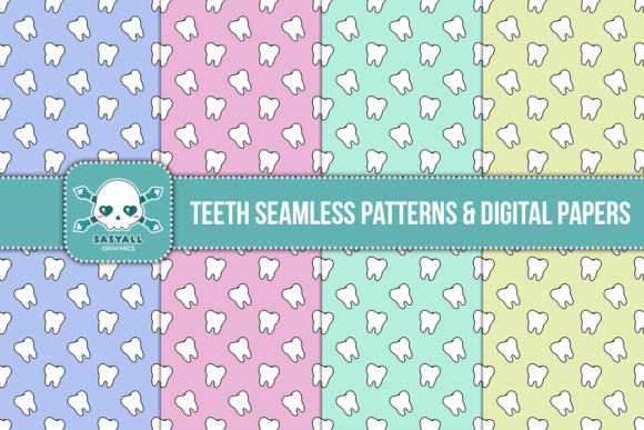 Smile Brighter: The Ultimate Guide to Teeth Seamless Patterns Digital Papers for Creative Projects