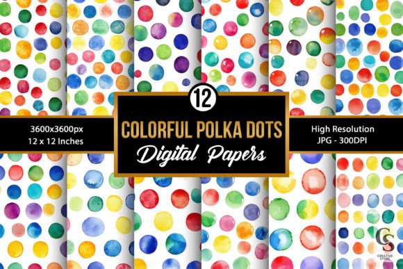 Unlocking Creativity with Colorful Watercolor Polka Dots Patterns: A Complete Guide to Digital Papers