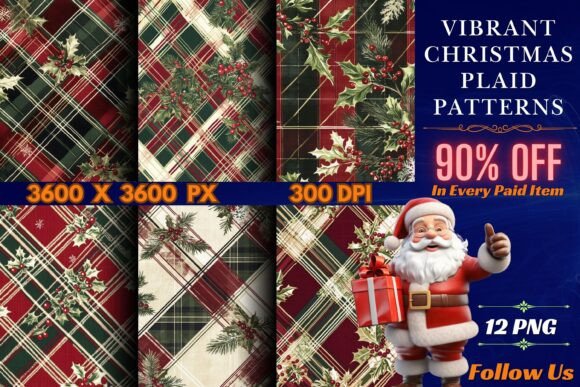 Vibrant Christmas Plaid Patterns for a Festive Season